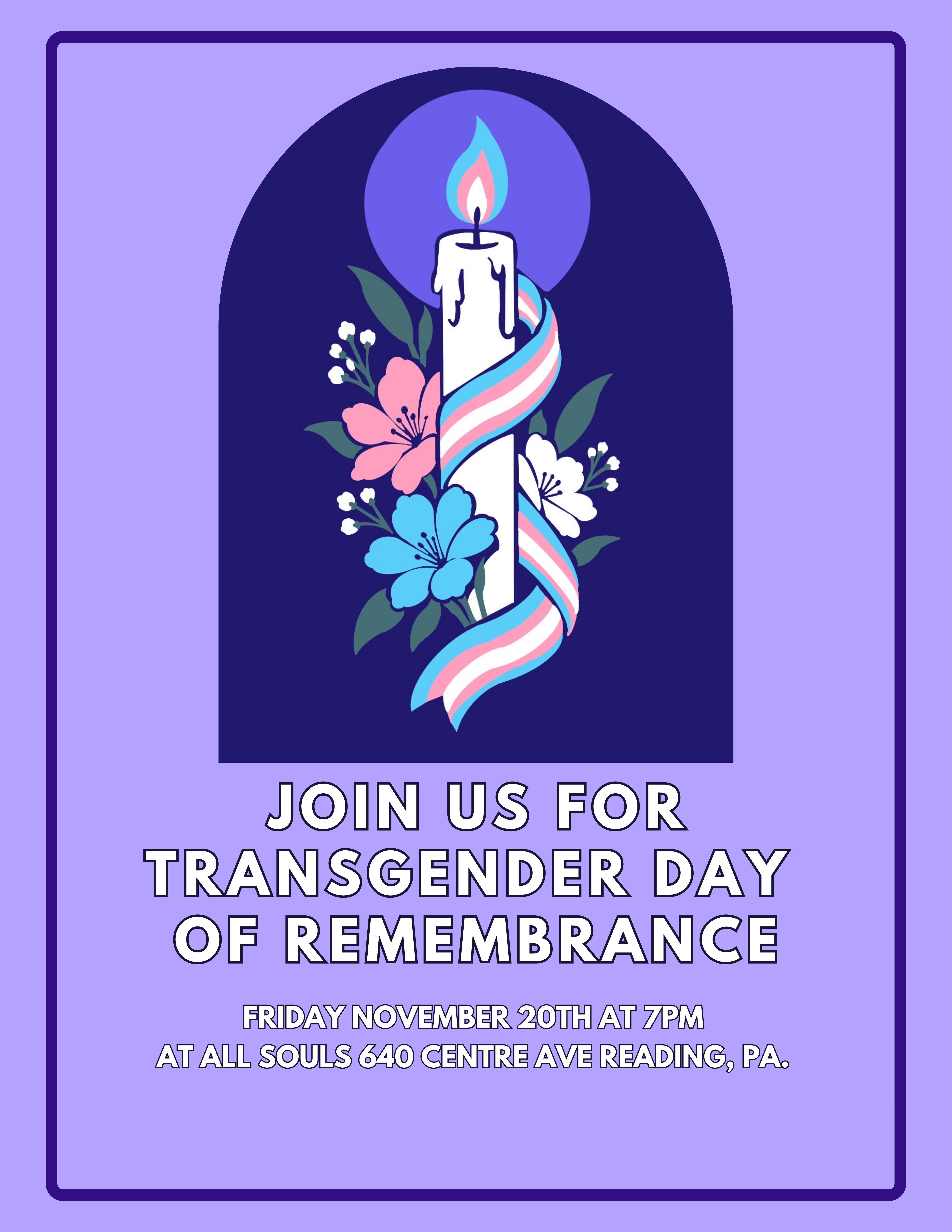 TDOR event flyer